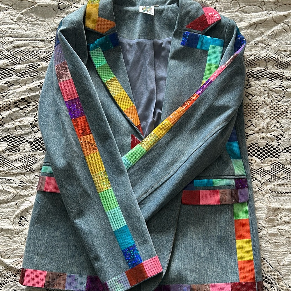 Queen of Sparkles blazer 🌈